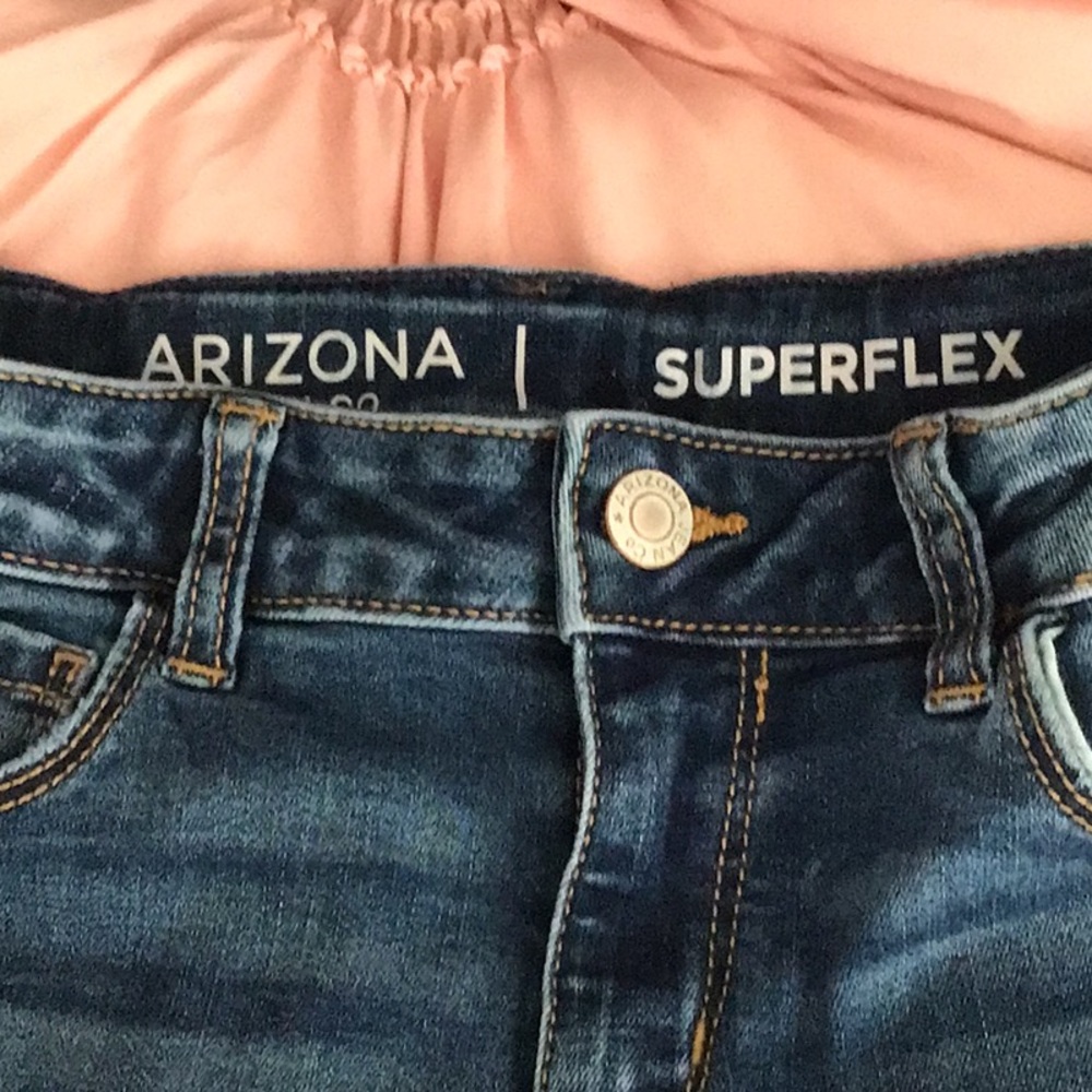Dark blue regular skinny jeans in a size 10 in girls